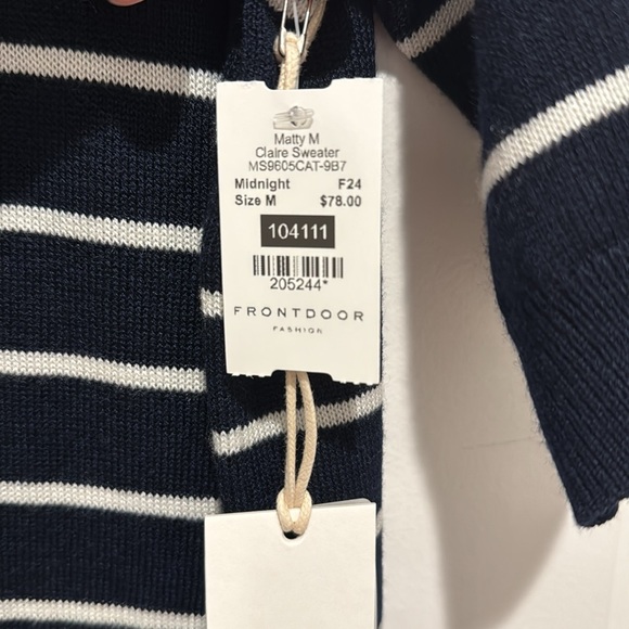 ✨ Matty M Striped Knit Sweater | Size M | NWT - Picture 4 of 6